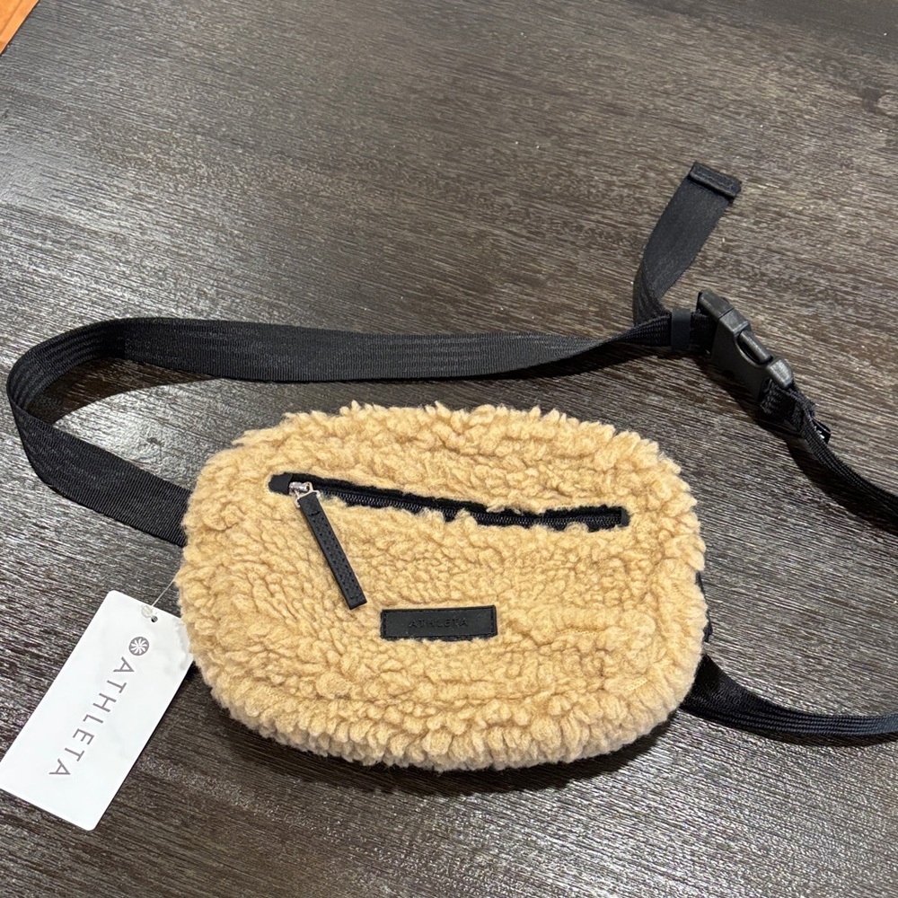 Athleta All About Shearling Belt Bag